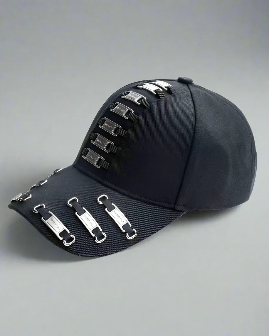 Bold Metal Chic Cap - baseball cap - Bold Metal Chic Cap for Stylish Looks