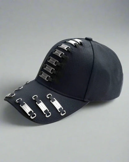 Bold Metal Chic Cap - baseball cap - Bold Metal Chic Cap for Stylish Looks