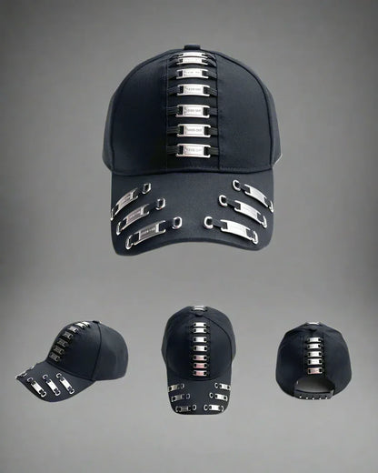 Bold Metal Chic Cap - baseball cap - Bold Metal Chic Cap for Stylish Looks