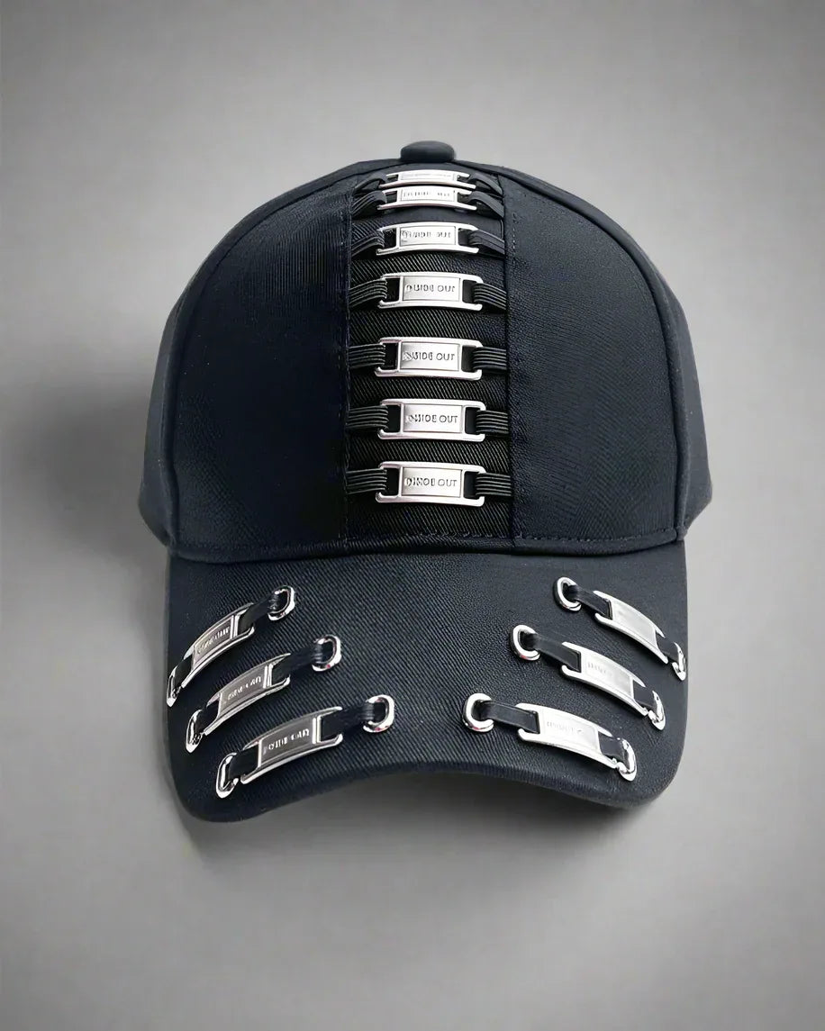 Bold Metal Chic Cap -  metal cap - Bold Metal Chic Cap for Stylish Looks