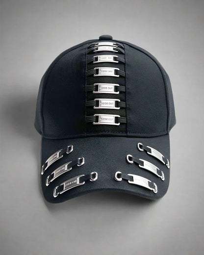 Bold Metal Chic Cap -  metal cap - Bold Metal Chic Cap for Stylish Looks