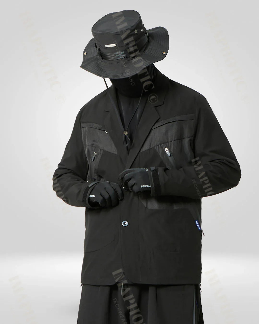 Bold Tactical Oversized Jacket -  adjustable fit - Stylish Tactical Oversized Jacket for Any Occasion