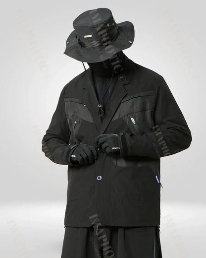 Bold Tactical Oversized Jacket -  adjustable fit - Stylish Tactical Oversized Jacket for Any Occasion