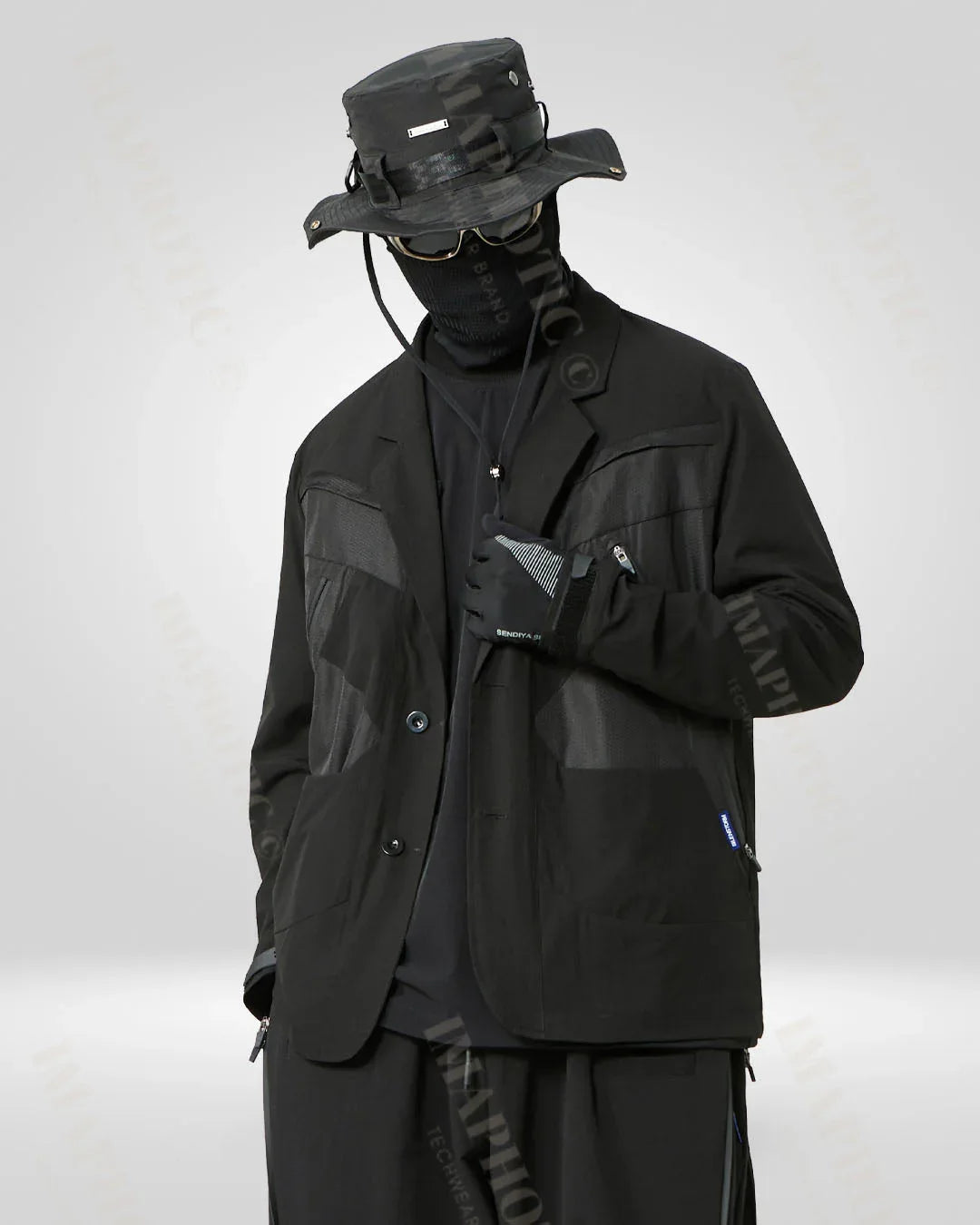 Bold Tactical Oversized Jacket -  polyester jacket - Stylish Tactical Oversized Jacket for Any Occasion