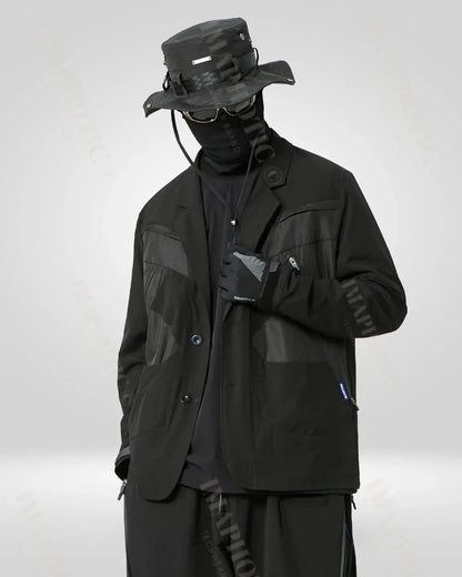 Bold Tactical Oversized Jacket -  polyester jacket - Stylish Tactical Oversized Jacket for Any Occasion