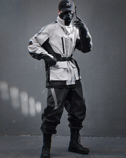 Boldly Stitched Outdoor Jacket -  functional - Stylish Outdoor Jacket with Contrast Stitching