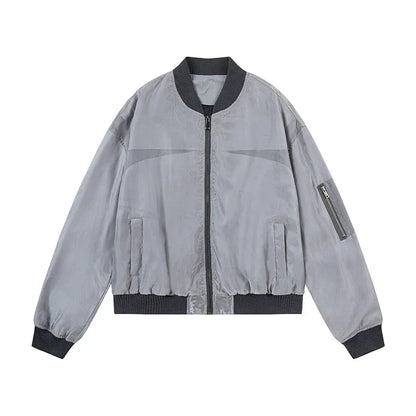 Bomber Streetwear - bomber - Y2K Style Bomber Streetwear Jacket