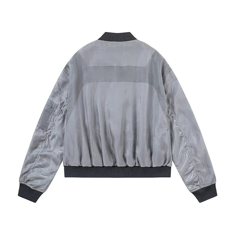 Bomber Streetwear - y2k-core - Y2K Style Bomber Streetwear Jacket