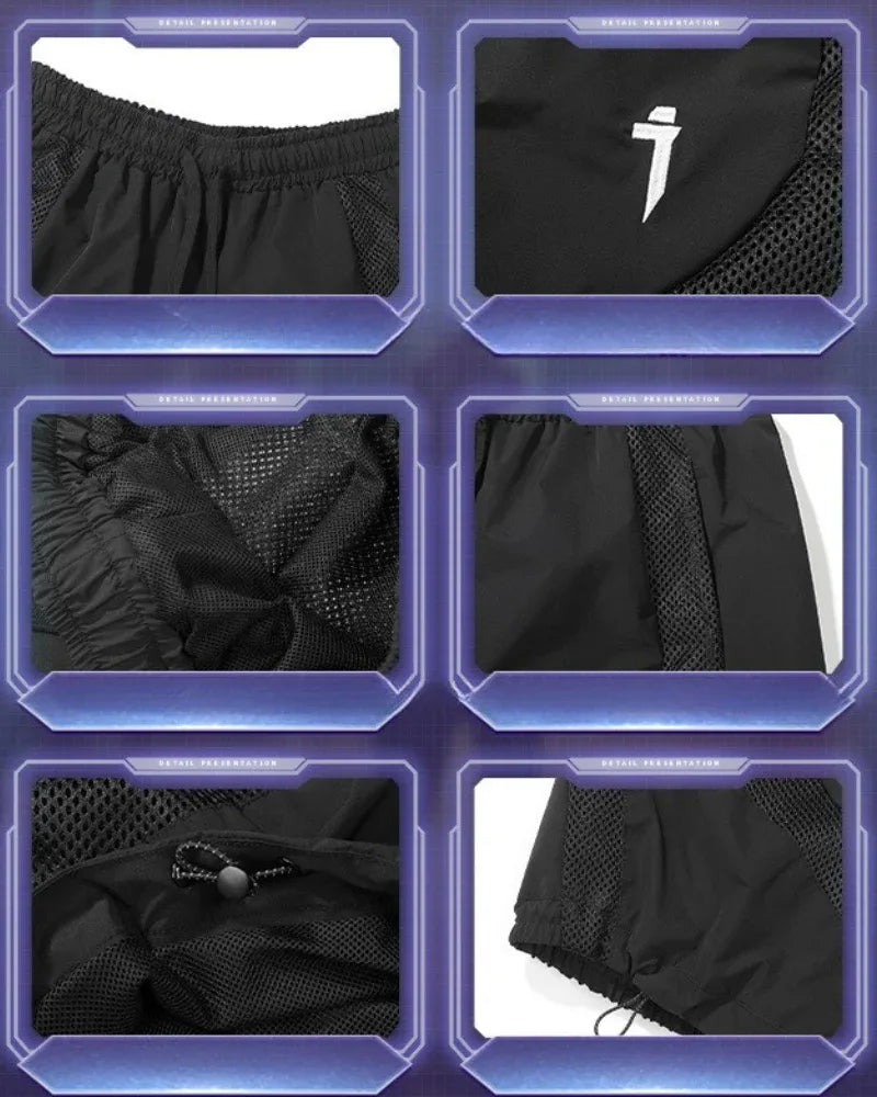 Breathable Motion Shorts - breathable shorts - Breathable Cargo Sports Shorts for Comfort and Utility