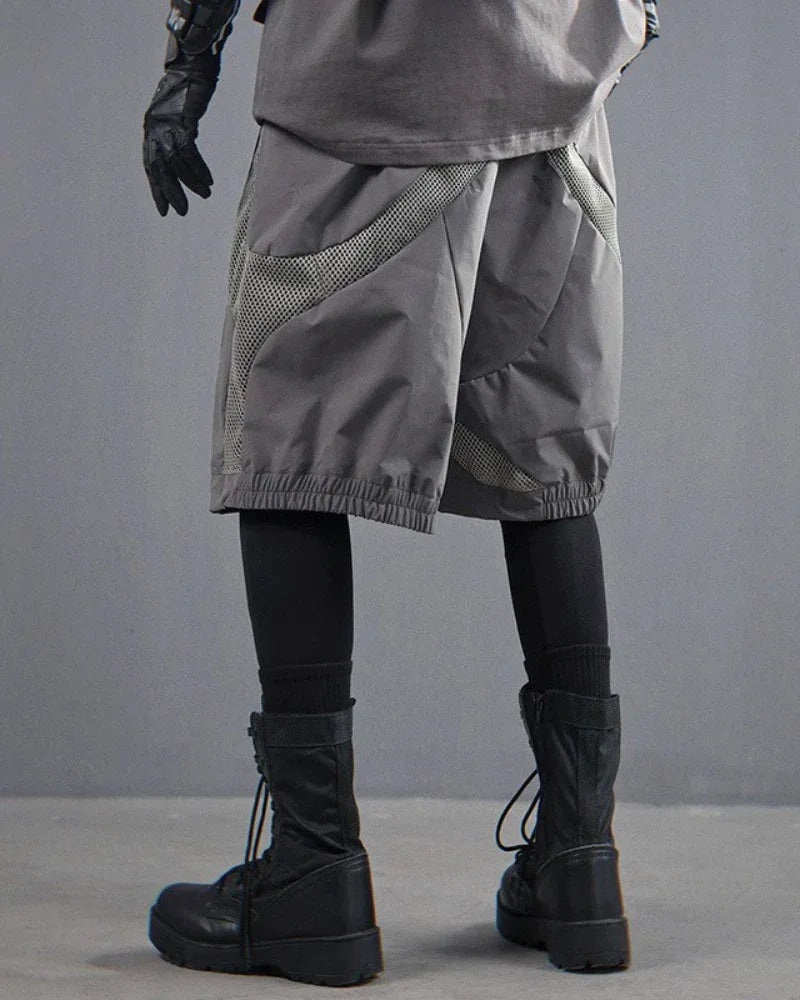 Breathable Motion Shorts -  techwear - Breathable Cargo Sports Shorts for Comfort and Utility