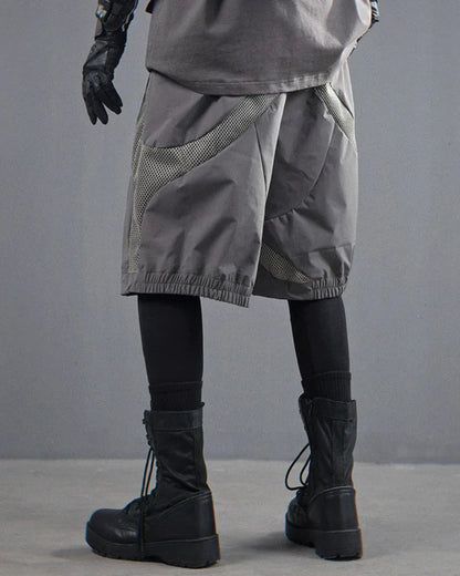 Breathable Motion Shorts -  techwear - Breathable Cargo Sports Shorts for Comfort and Utility