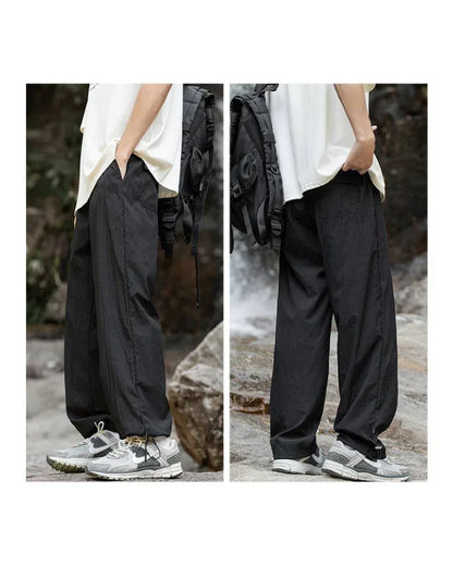 Breezy Pleated Hiking Trousers - breathable hiking pants - Cool Breezy Pleated Hiking Trousers for Comfort