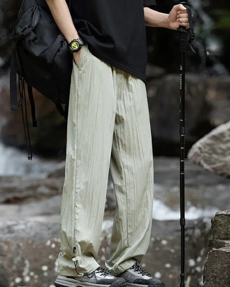 Breezy Pleated Hiking Trousers -  durable outdoor pants - Cool Breezy Pleated Hiking Trousers for Comfort