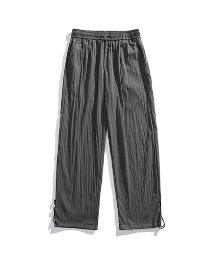 Breezy Pleated Hiking Trousers -  ice silk - Cool Breezy Pleated Hiking Trousers for Comfort