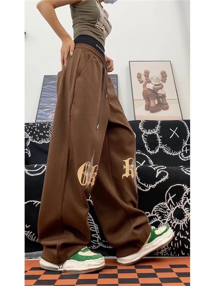 Brown track pant -  streetwear - Unisex Brown Track Pants for Stylish Streetwear