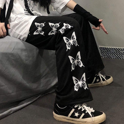 Butterfly Jogging - butterfly - Stylish Butterfly Pattern Jogging Pants for All