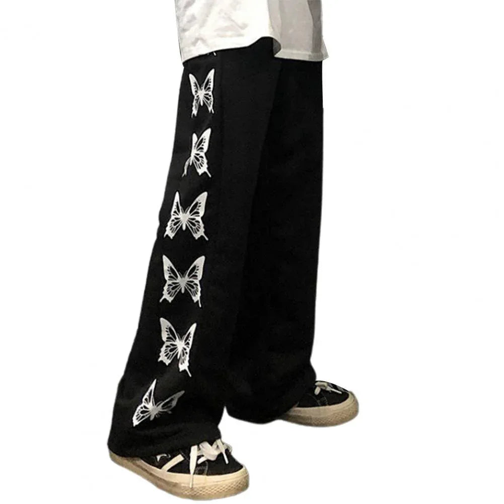 Butterfly Jogging -  comfortable fit - Stylish Butterfly Pattern Jogging Pants for All