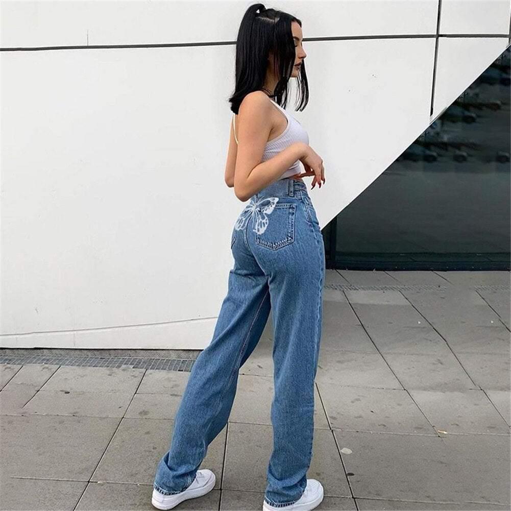 Butterfly Pants -  y2k - Trendy Butterfly Pants for Unisex Streetwear