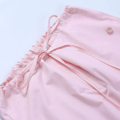 Cargo parachute pink - cargo pants - Pink Cargo Parachute Pants for Trendy Style