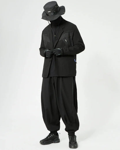 Casual Ninja Hakama Trousers -  stylish loose fit pants - Casual Ninja Hakama Trousers for Comfortable Style