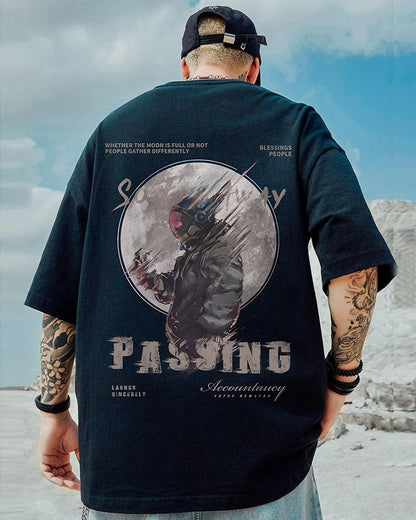 Celestial Comfort Oversized Shirt - oversized shirt - Oversized Urban Graphic T-Shirt for Everyday Wear