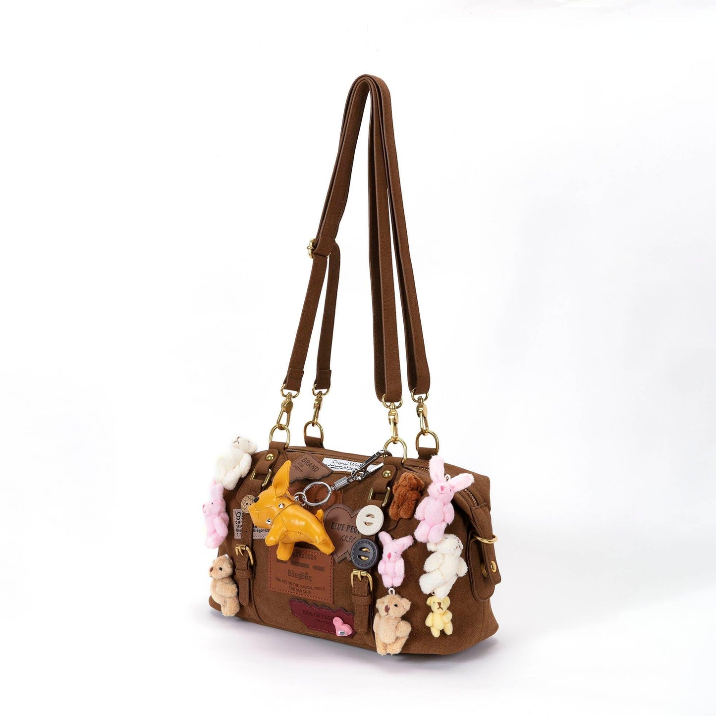 Charming Animal Shoulder Bag -  animal bag - Plush Animal Shoulder Bag with Versatile Style
