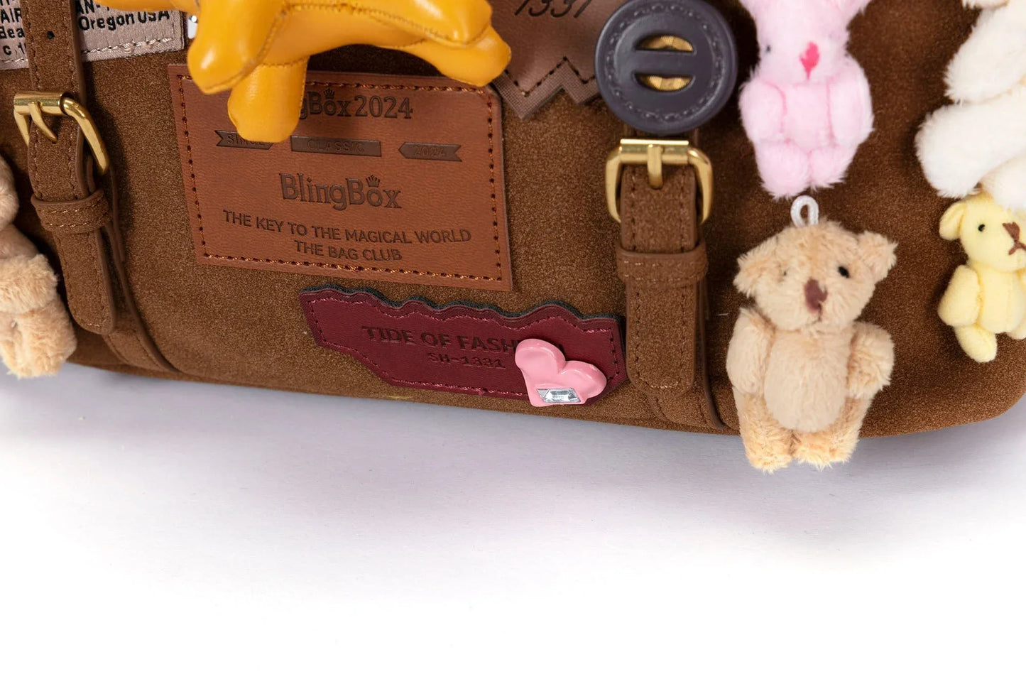Charming Animal Shoulder Bag -  convertible bag - Plush Animal Shoulder Bag with Versatile Style