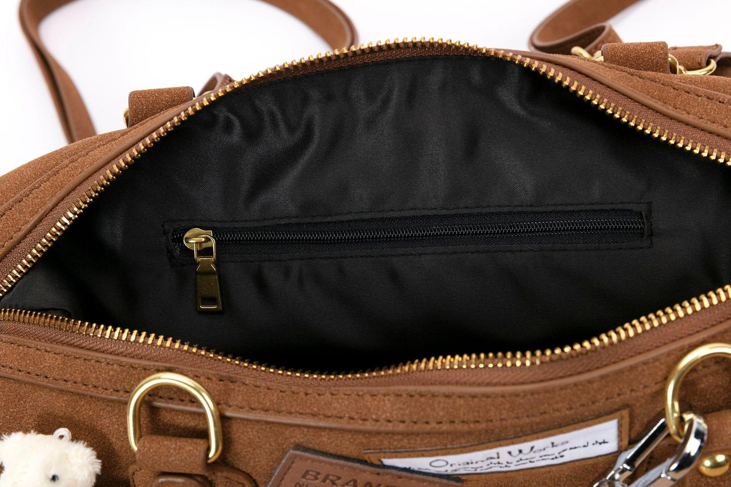 Charming Animal Shoulder Bag -  faux suede bag - Plush Animal Shoulder Bag with Versatile Style