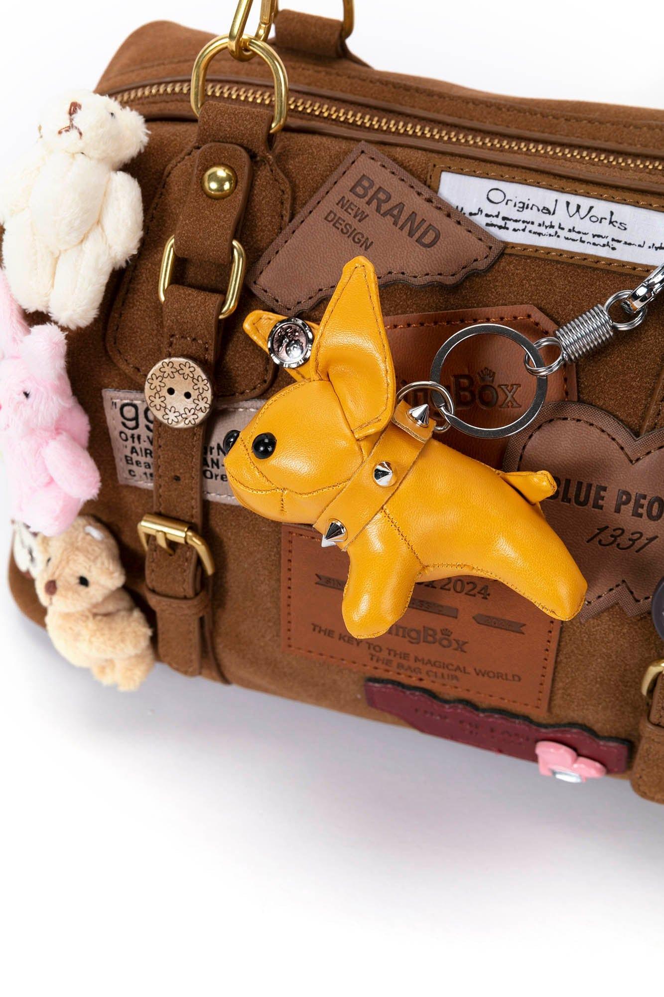 Charming Animal Shoulder Bag - maximalist shoulder bag - Plush Animal Shoulder Bag with Versatile Style