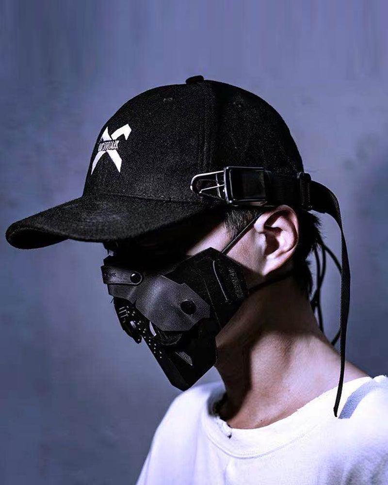 Charming Buckled Sleep Cap - sleep cap - Comfortable Black Sleep Cap with Buckle