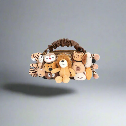 Charming Stuffed Animal Carrier - plush forest friends - Plush Forest Friends Stuffed Animal Carrier