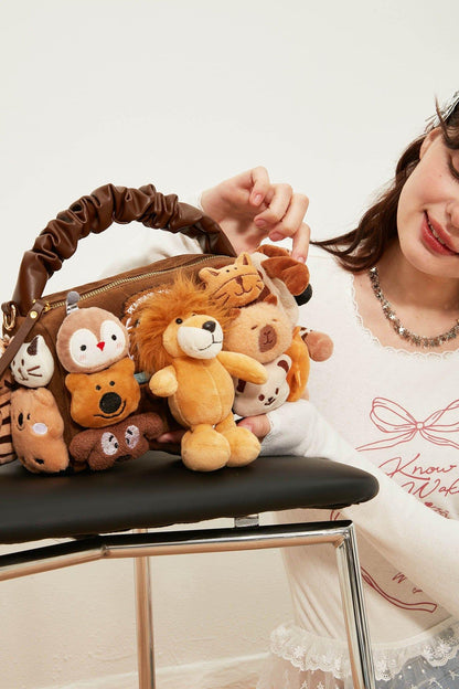 Charming Stuffed Animal Carrier - plush forest friends - Plush Forest Friends Stuffed Animal Carrier