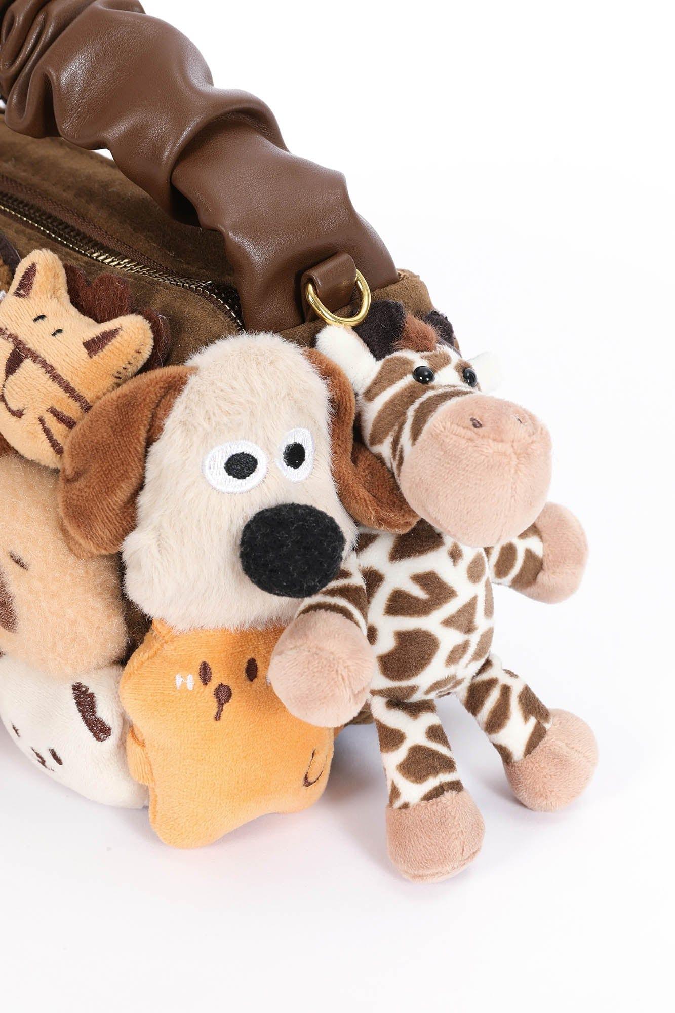 Charming Stuffed Animal Carrier -  plush toy - Plush Forest Friends Stuffed Animal Carrier