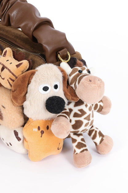 Charming Stuffed Animal Carrier -  plush toy - Plush Forest Friends Stuffed Animal Carrier