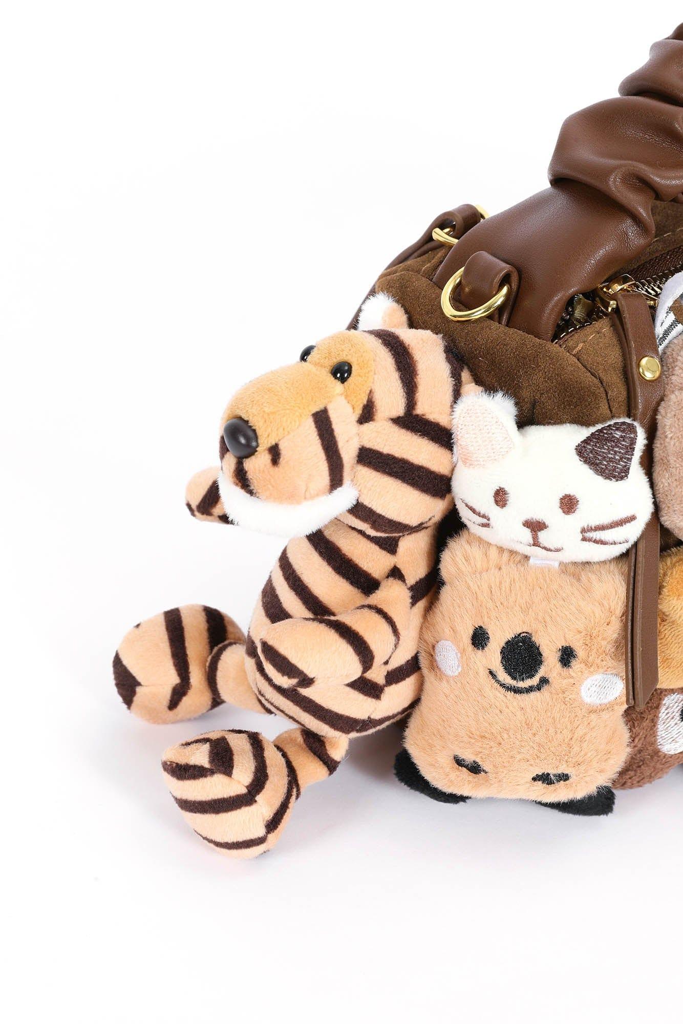 Charming Stuffed Animal Carrier -  whimsical design - Plush Forest Friends Stuffed Animal Carrier