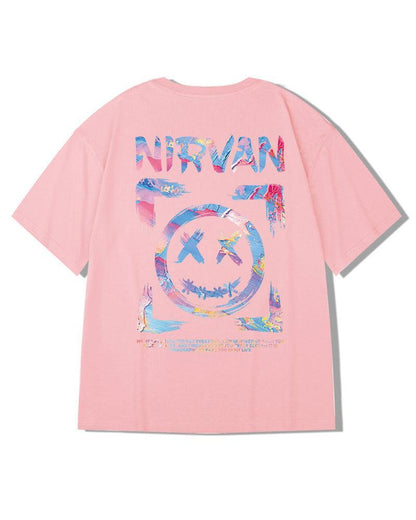 Cheerful Vibes Graphic T-Shirt -  unique graphic tees - Cheerful Vibes Graphic T-Shirt for Comfort