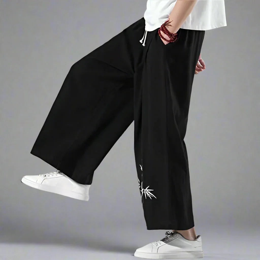 Chic and Cozy Trousers -  comfortable trousers - Chic and Cozy Hakama Style Trousers