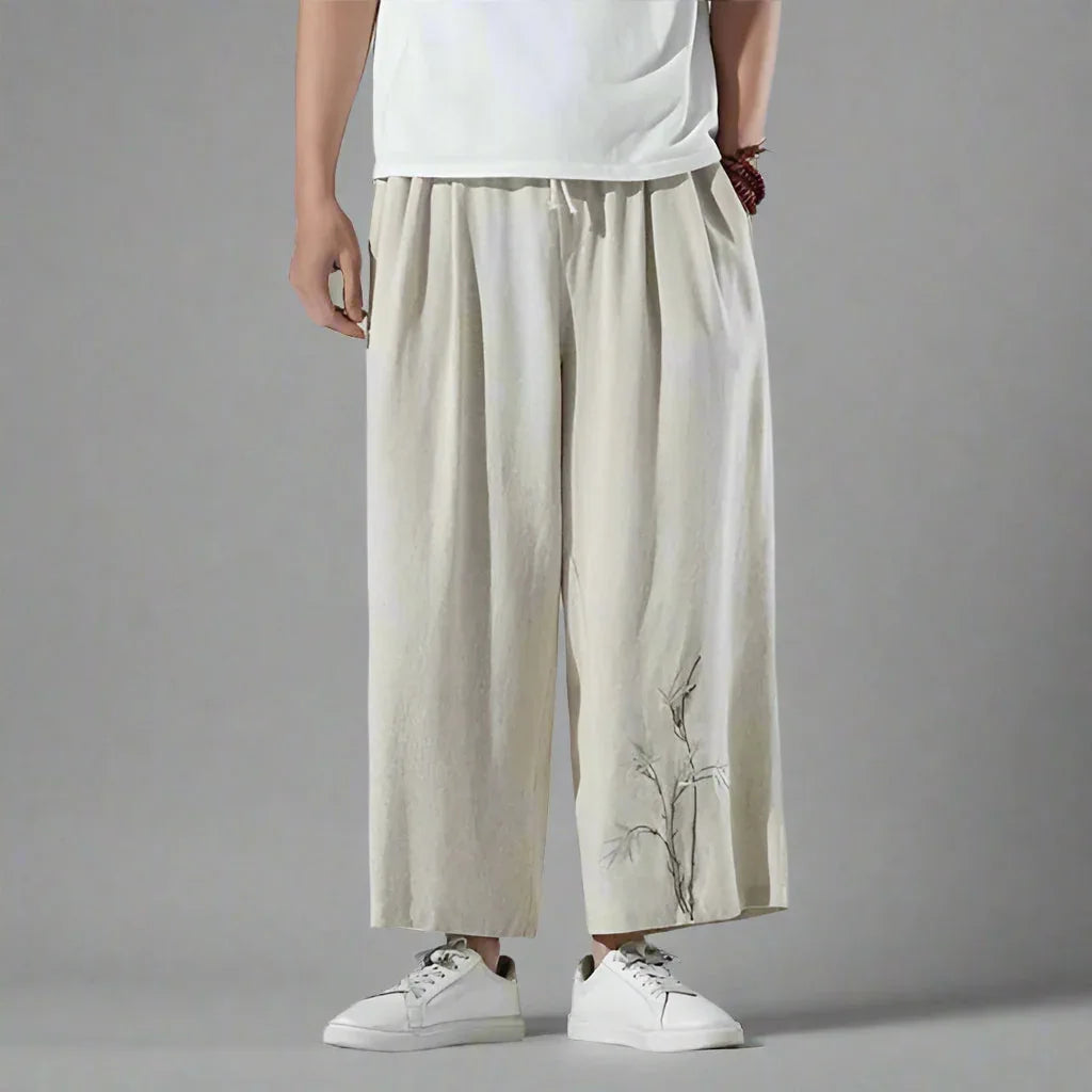 Chic and Cozy Trousers - hakama style pants - Chic and Cozy Hakama Style Trousers