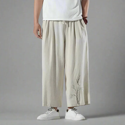 Chic and Cozy Trousers - hakama style pants - Chic and Cozy Hakama Style Trousers