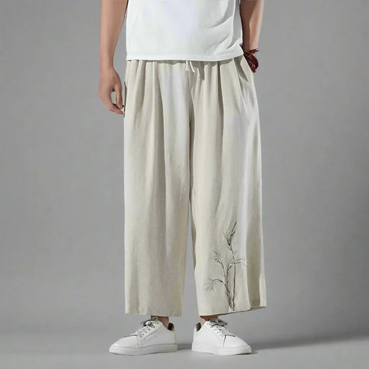 Chic and Cozy Trousers - hakama style pants - Chic and Cozy Hakama Style Trousers