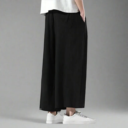 Chic and Cozy Trousers -  loose fit - Chic and Cozy Hakama Style Trousers