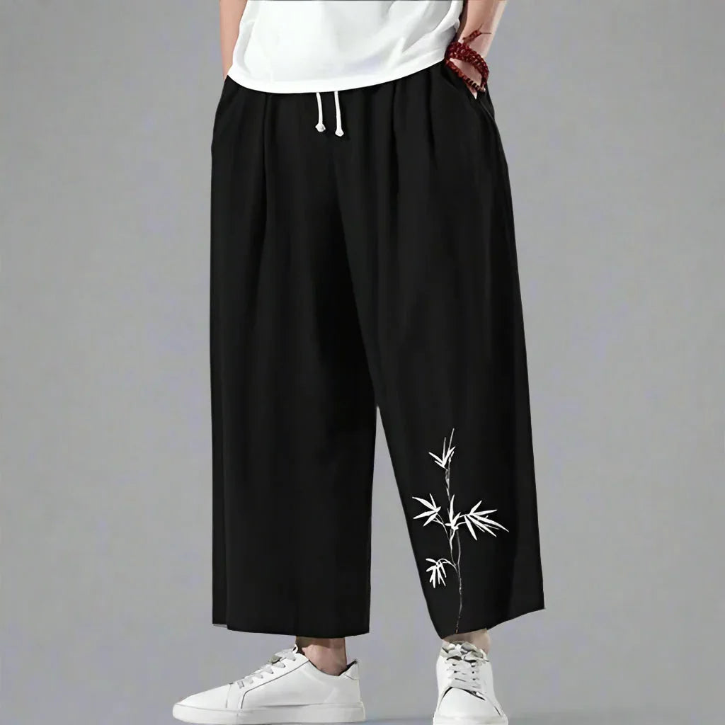 Chic and Cozy Trousers - trousers - Chic and Cozy Hakama Style Trousers