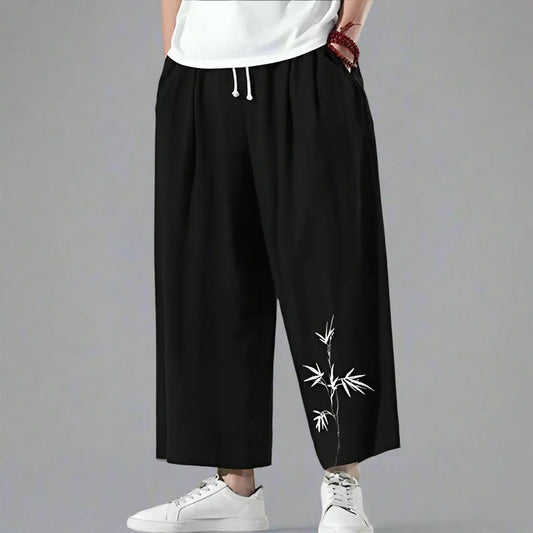 Chic and Cozy Trousers - trousers - Chic and Cozy Hakama Style Trousers