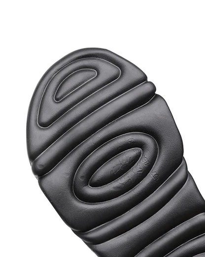 Chic Black Bullhead Slippers -  size 38-48 slippers - Chic Black Bullhead Slippers for Everyday Comfort