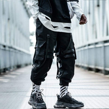 Chic Black Cargo Joggers -  street style joggers - Trendy Black Cargo Joggers for Everyday Comfort