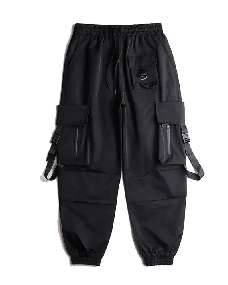 Chic Black Cargo Pants -  black pants - Stylish Black Cargo Pants with Functional Pockets
