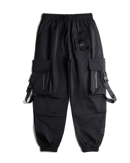 Chic Black Cargo Pants -  black pants - Stylish Black Cargo Pants with Functional Pockets