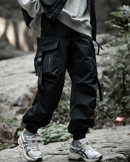 Chic Black Cargo Pants - cargo pants with pockets - Stylish Black Cargo Pants with Functional Pockets