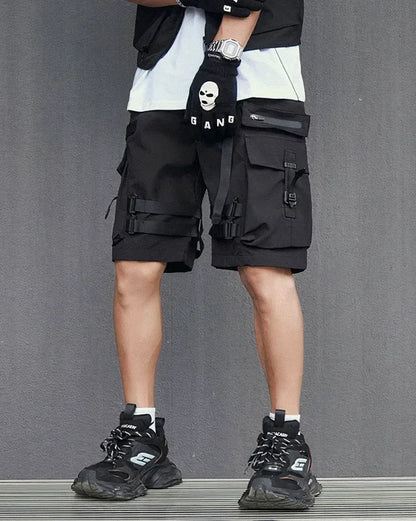 Chic Black Cargo Shorts -  modern wardrobe essentials - Stylish Black Cargo Shorts for Urban Adventures