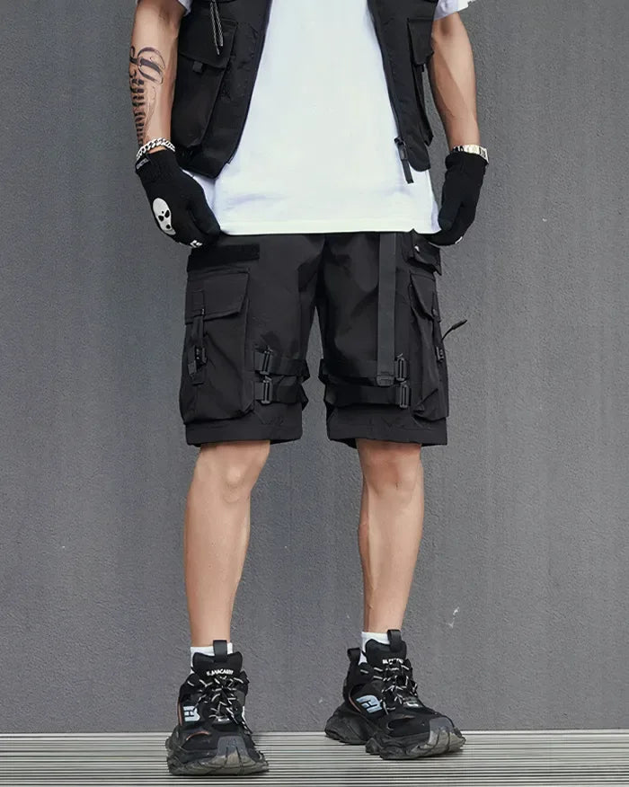 Chic Black Cargo Shorts - stylish cargo shorts - Stylish Black Cargo Shorts for Urban Adventures